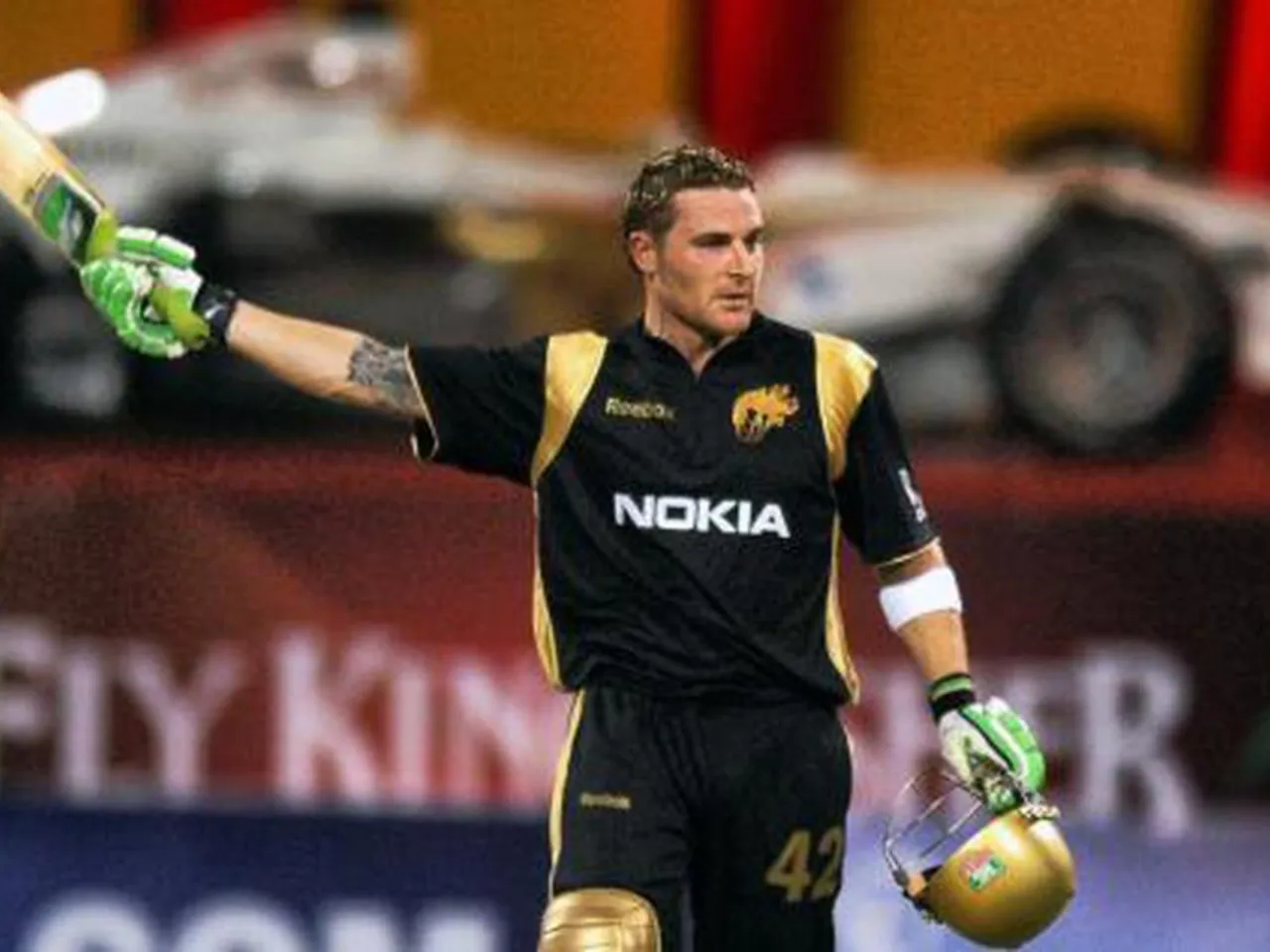 Brendon McCullum celebrates his century in IPL 2008 opener against RCB (File Photo: X)