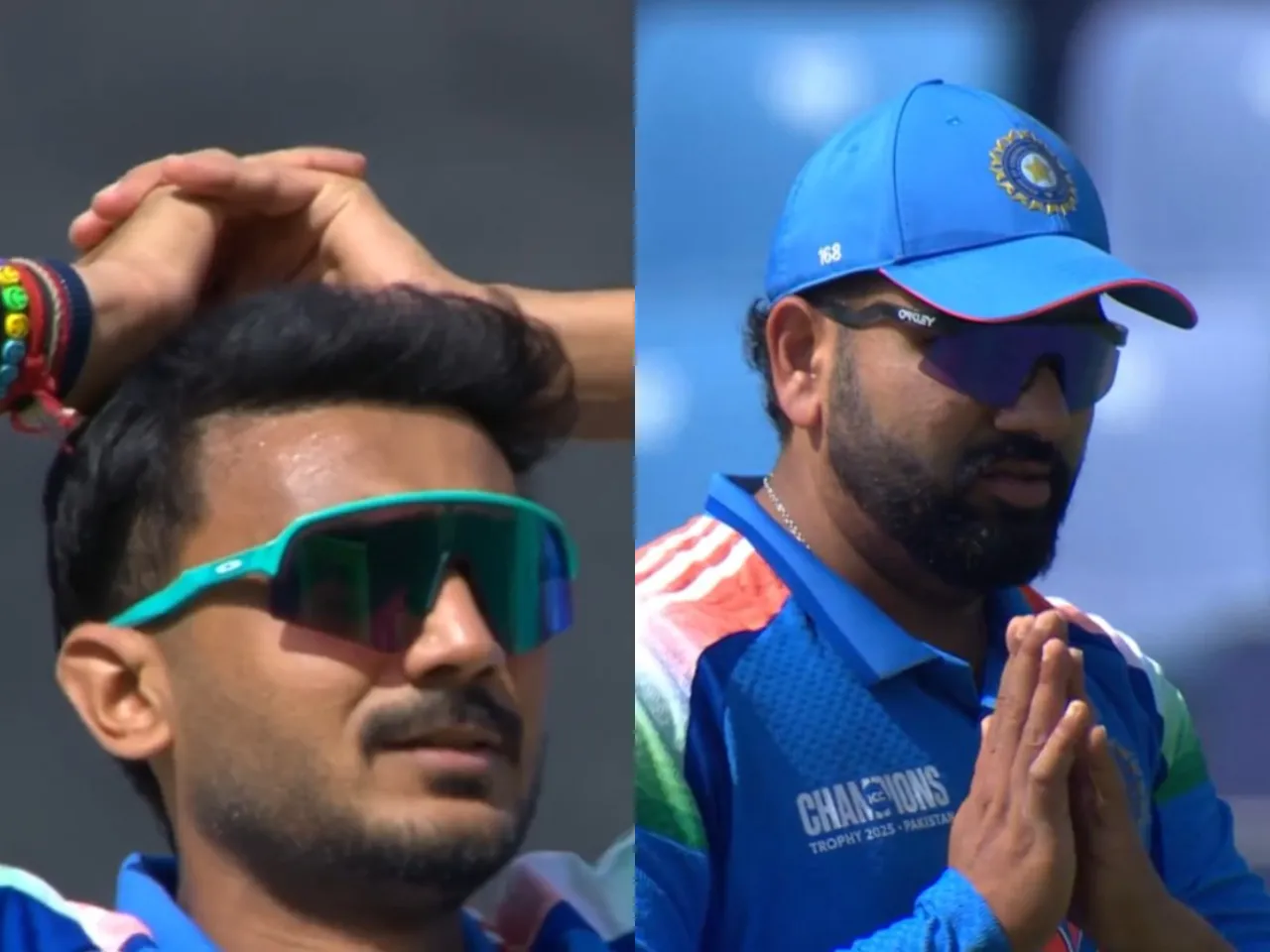 Axar Patel and Rohit Sharma after dropped catch (File Photo: X)