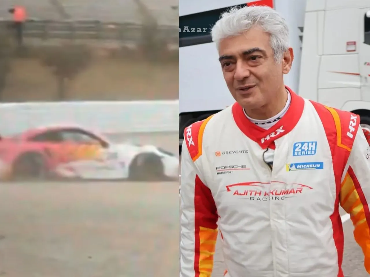 Ajith Kumar Jerez crash video