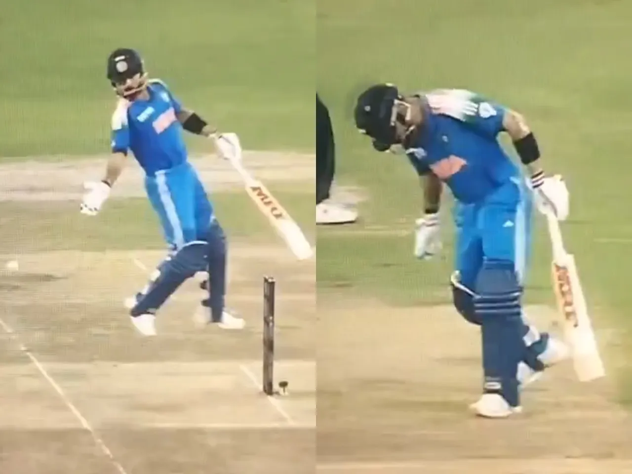 Virat Kohli stops balls from going for overthrow