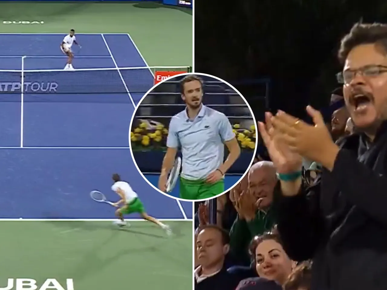  Daniil Medvedev defeats Mpetshi Perricard to storm in quarter-final in Dubai