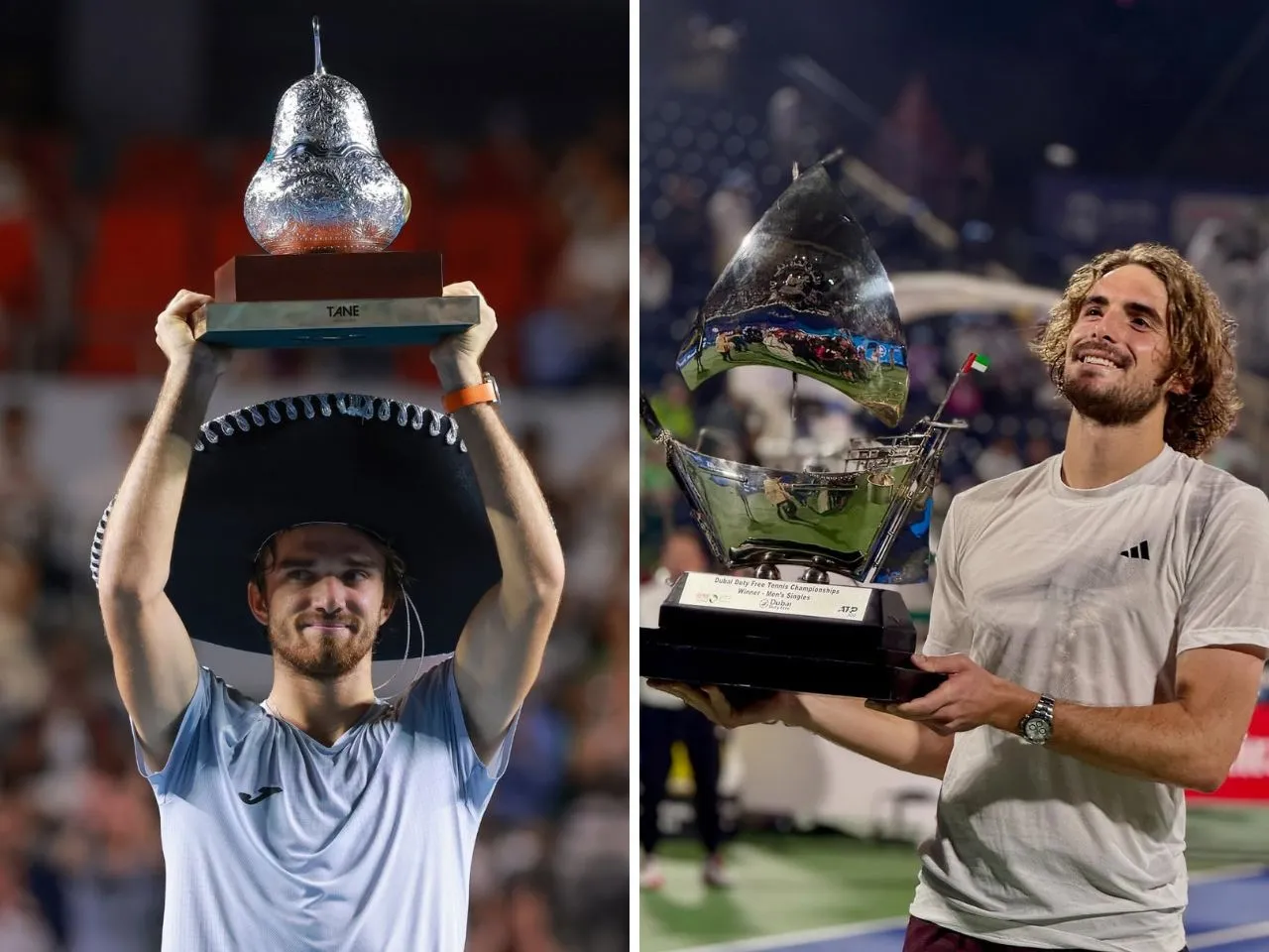 Tomas Machac& Tsitsipas wins their first ATP 500 title in Dubai and Mexico