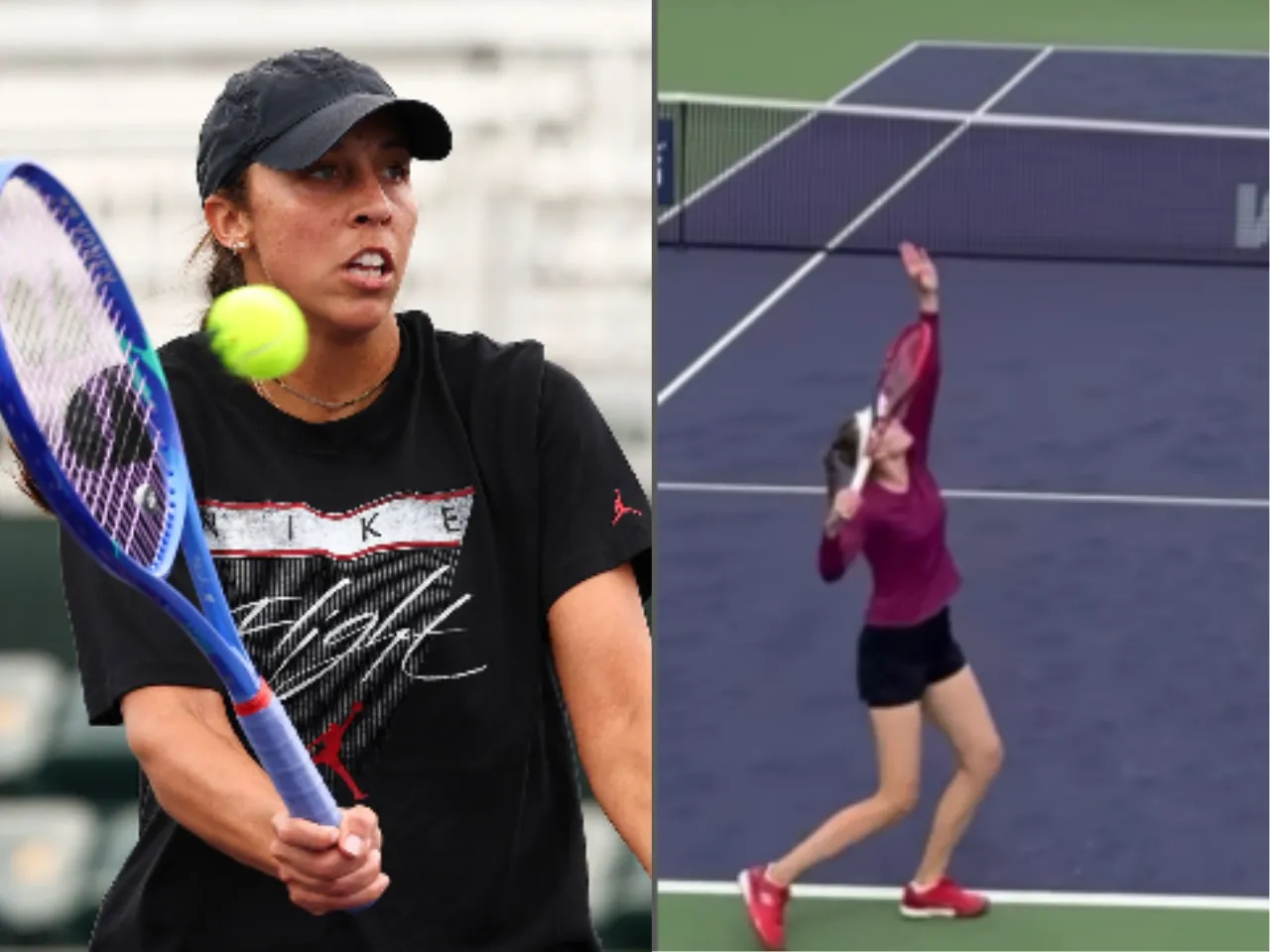 Madison Keys and Elena Rybakina in Indian wells 2025