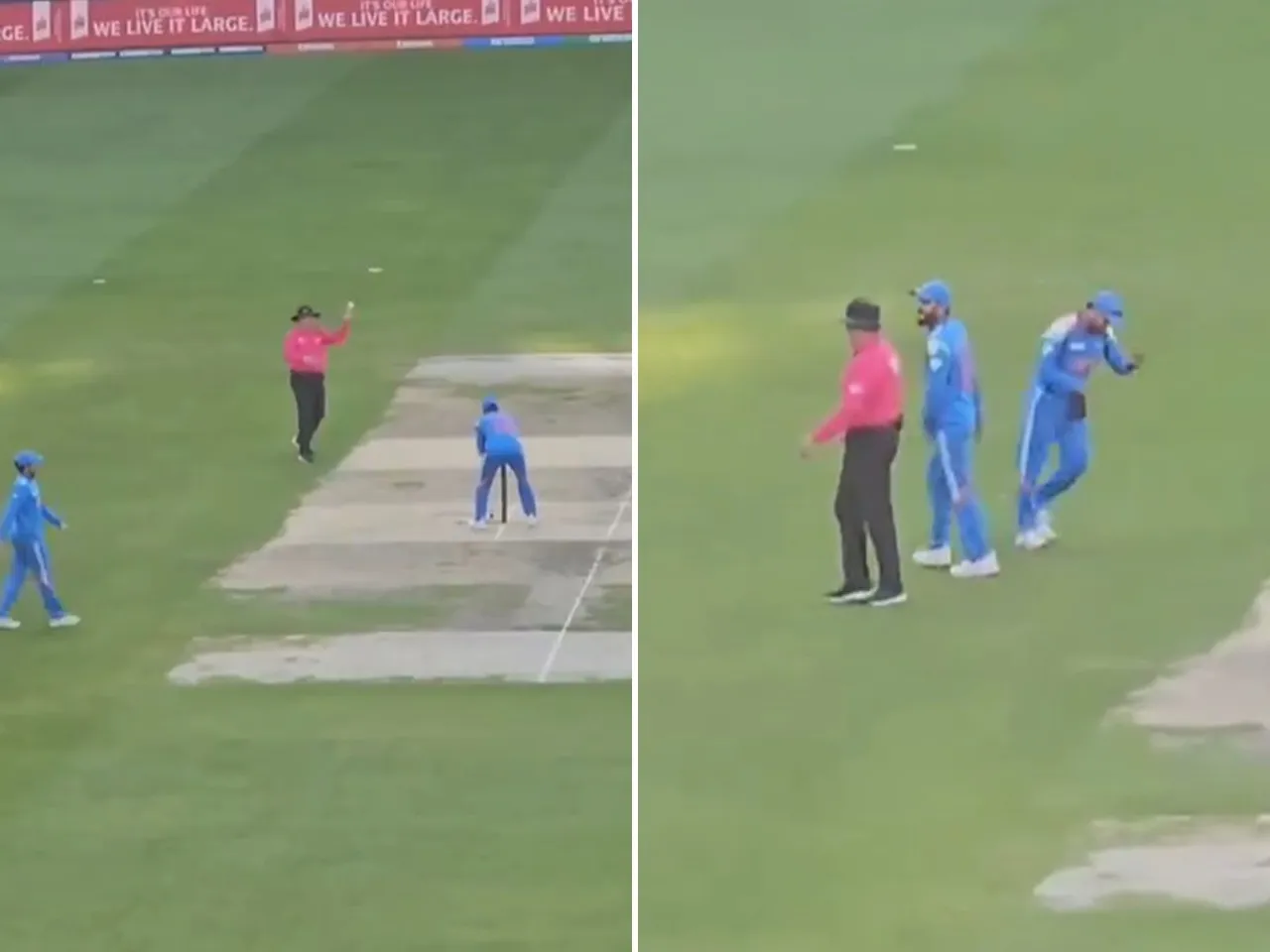Virat Kohli's Spontaneous Catching Game with On-Field Umpire Captivates