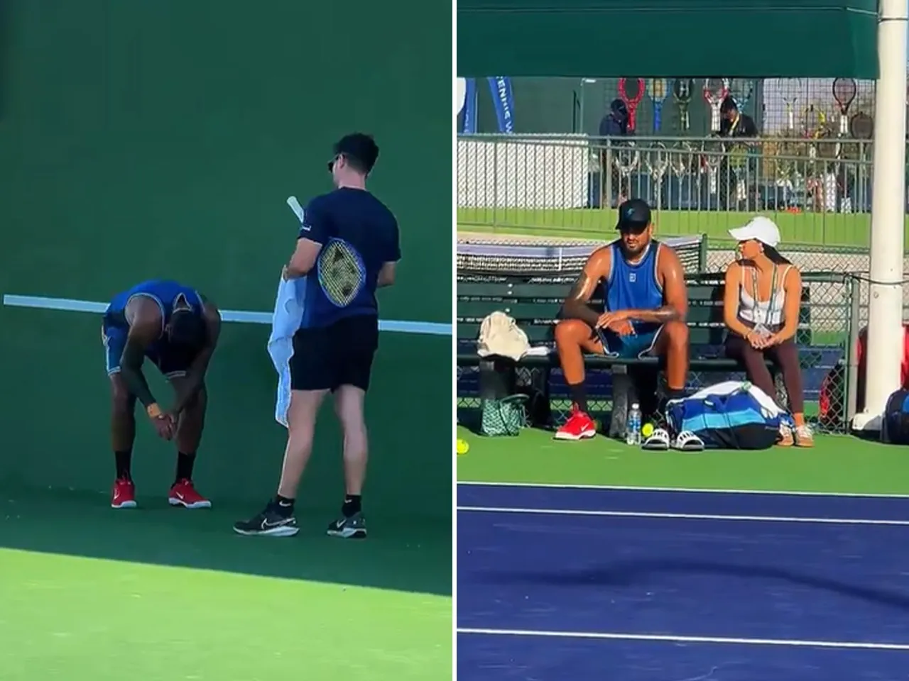 Nick Kyrgios halts Indian Wells 2025 practice session