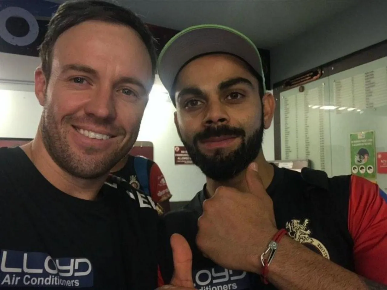 AB De Villiers and Virat Kohli 