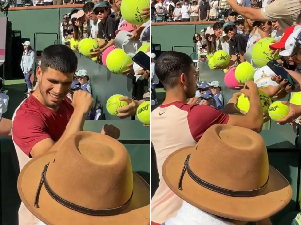  Carlos Alcaraz's Post-Match Autograph Session at Indian Wells