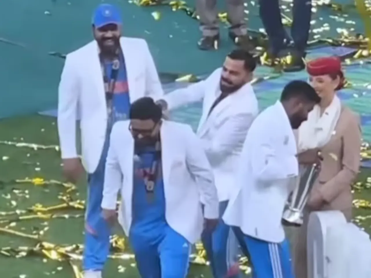 Virat Kohli showring champagne on Rishabh Pant during India's Champions Trophy 2025 win celebrations (File Photo: Screengrab/Instagram)