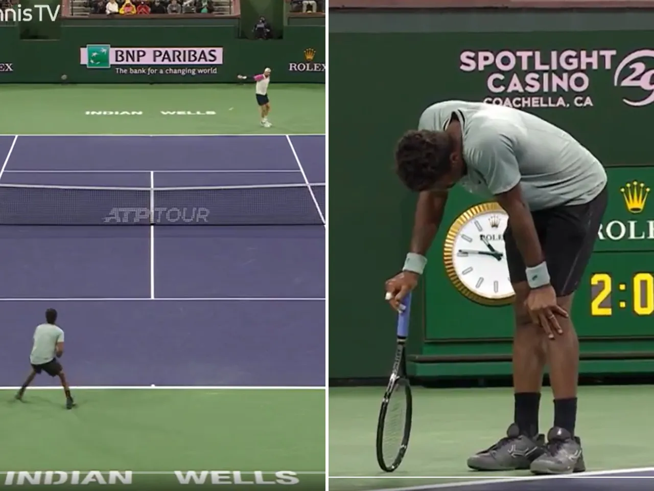 Unforgettable 34-Shot Rally Between Gael Monfils and Grigor Dimitrov 