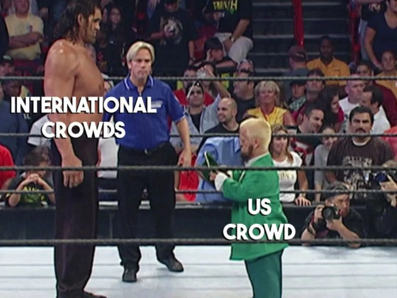 Fan compares International and US crowds with The Great Khali and Hornswoggle