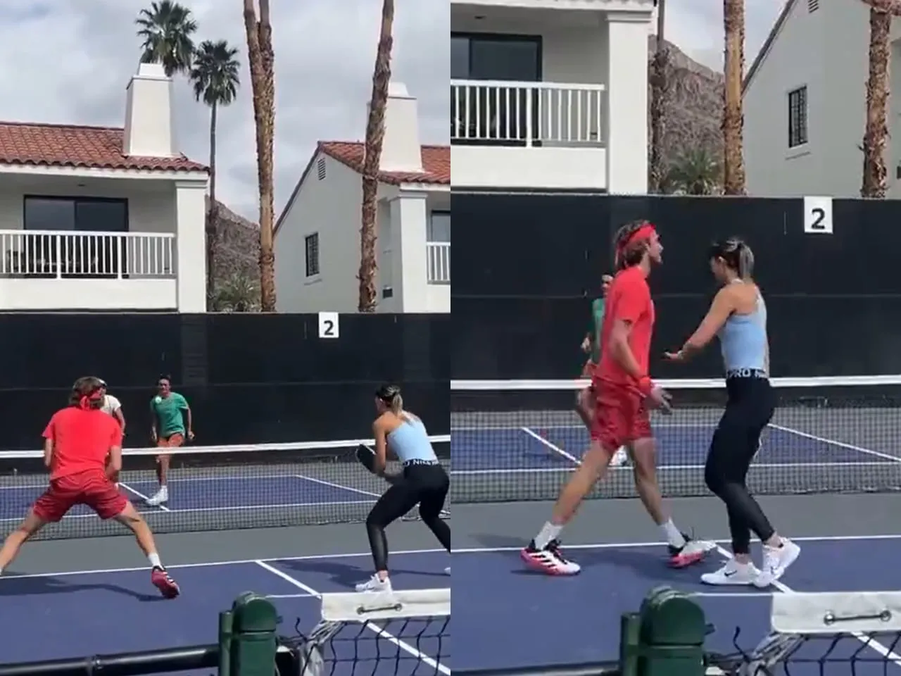 Stefanos Tsitsipas and Paula Badosa Engage in Friendly Pickleball Rivalry