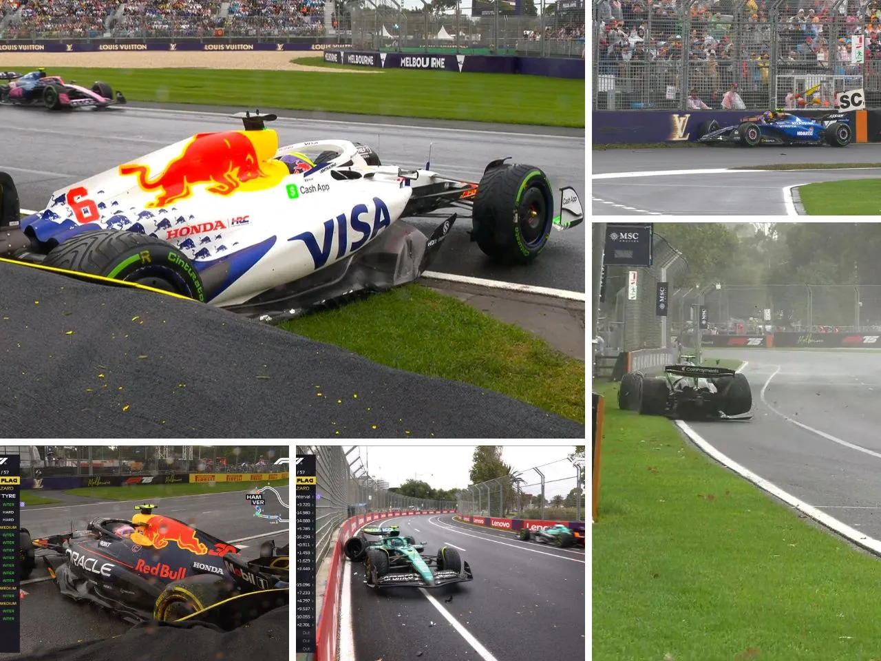 2025 Australian GP crashes