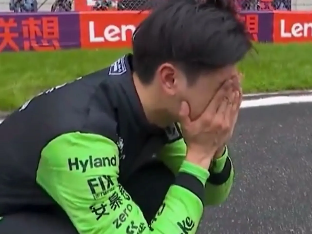 Zhou Guanyu Crying in 2024 Chinese Grand Prix