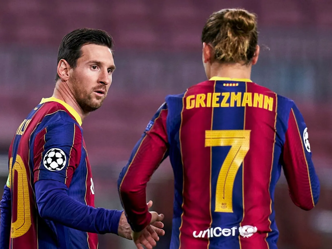 Lionel Messi and Antoine Griezmann in their playing days for Barcelona (File Photo: X/Internet)