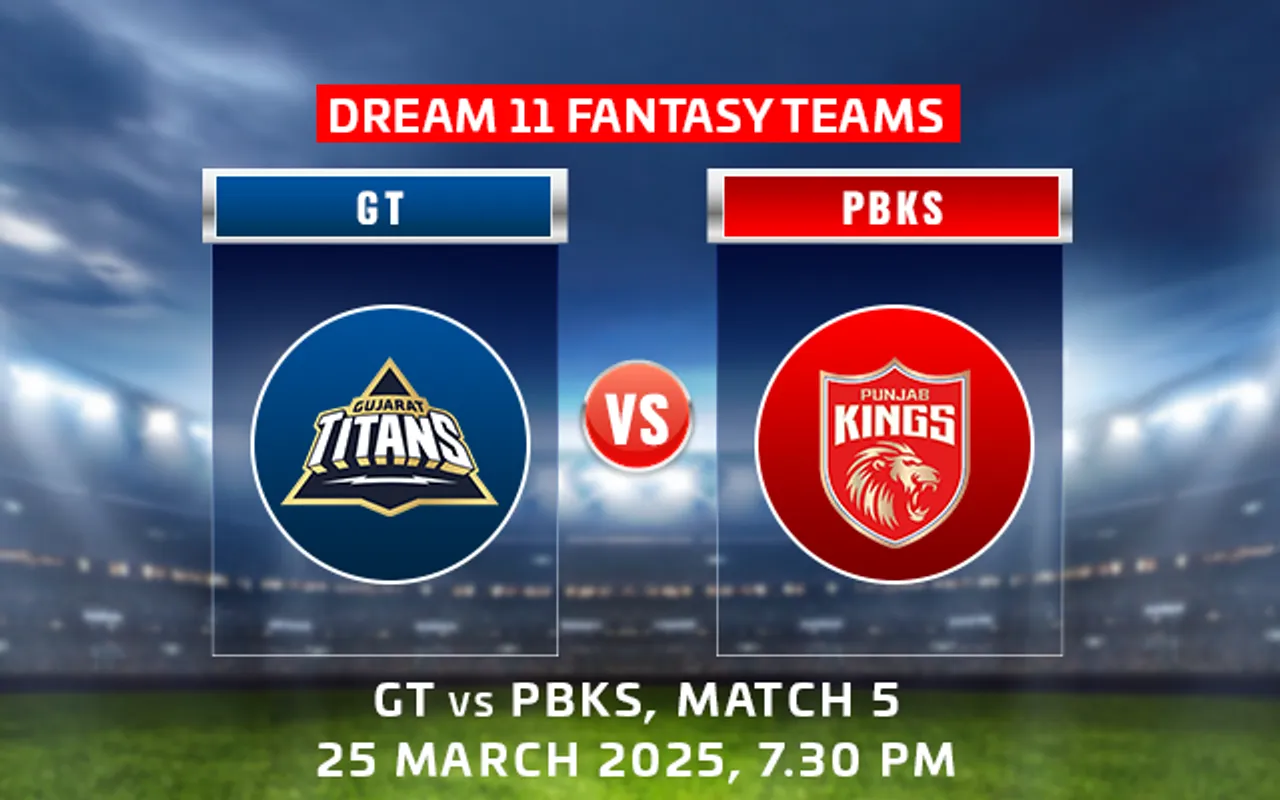 GT vs PBKS Dream11 Prediction