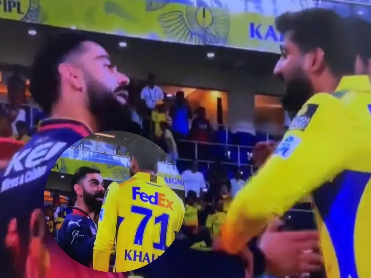 Virat Kohli and Khaleel Ahmed