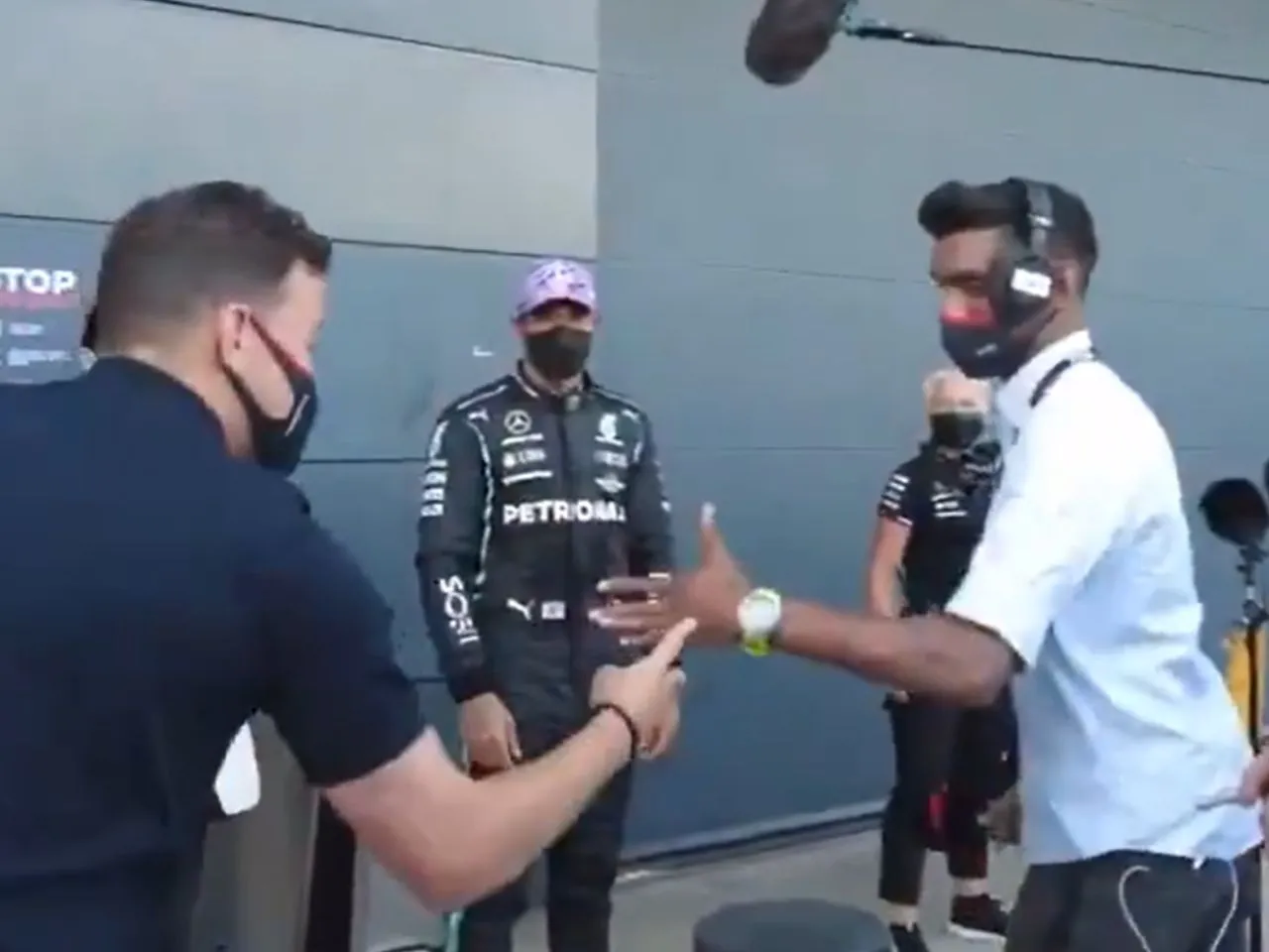 Lewis Hamilton funny Rock paper scissor match
