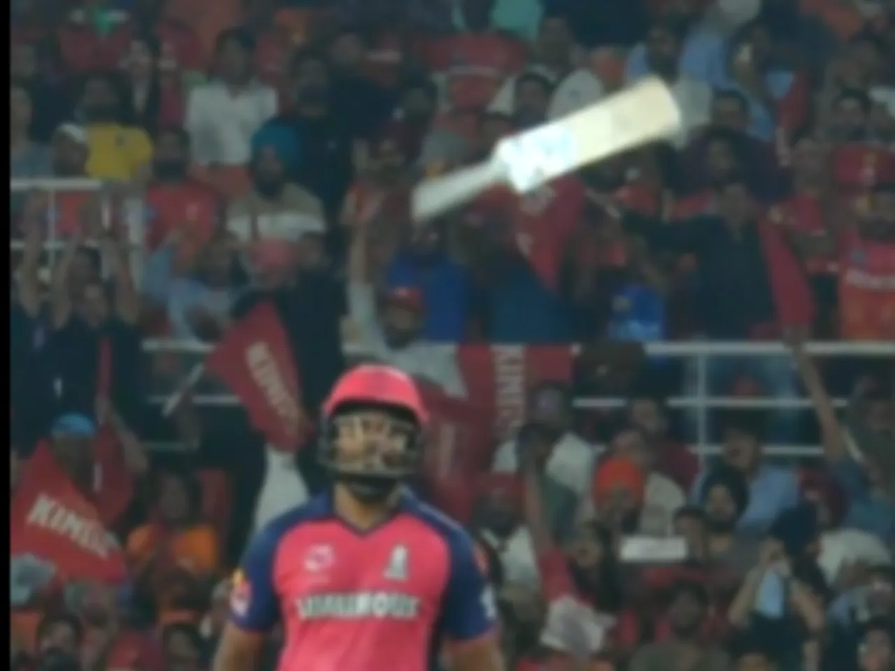 Sanju Samson throwing his bat after getting dismissed against PBKS in the 18th IPL 2025 game (File Photo: Screengrab/X/Star Sports)