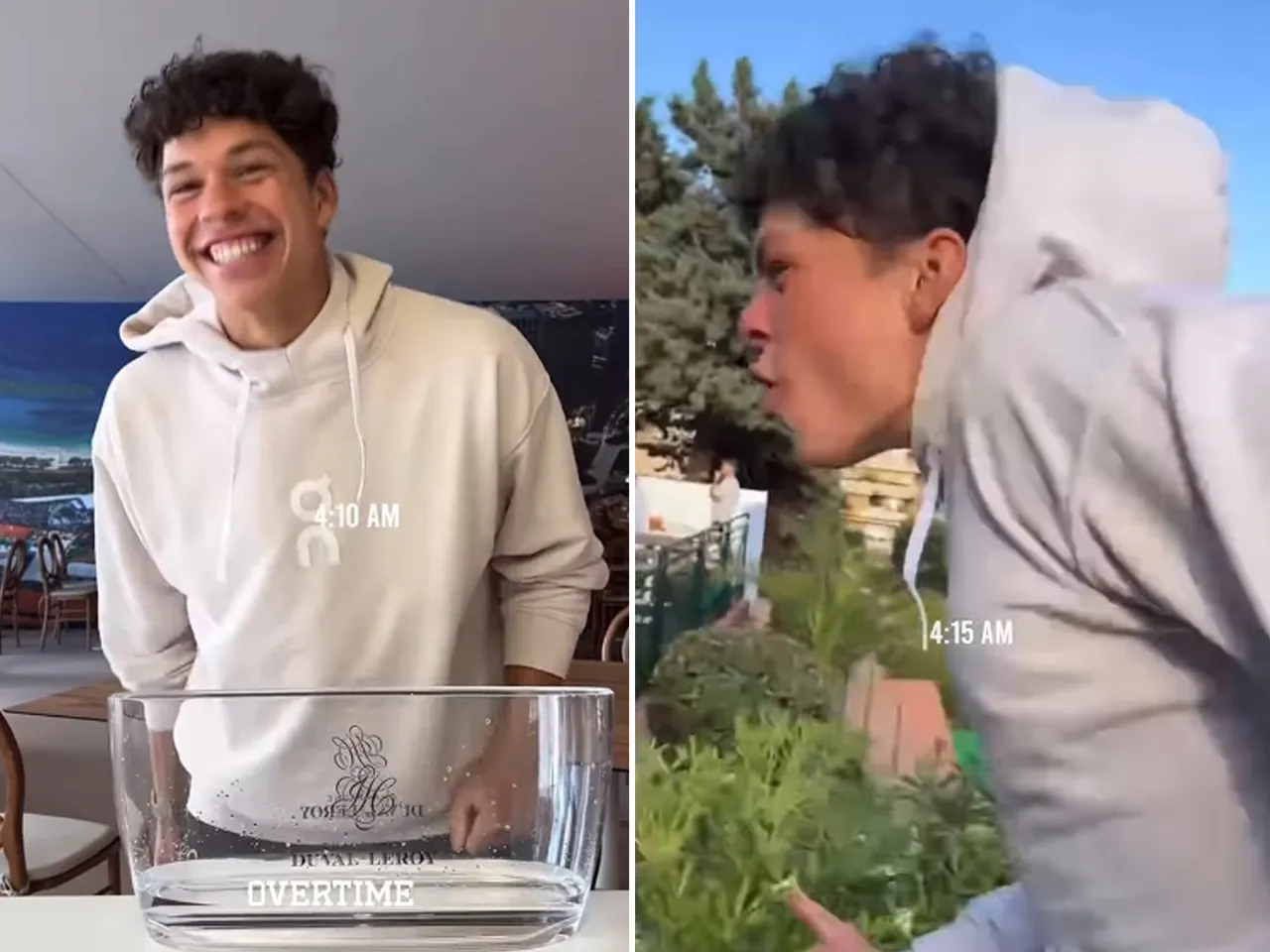 Ben Shelton Recreates Ashton Hall’s Viral Morning Routine 