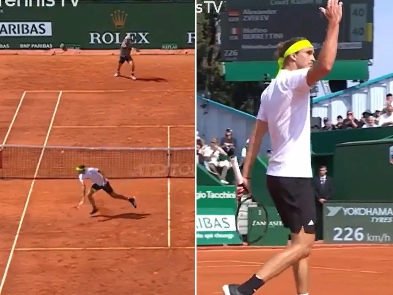 Zverev Pulls Off Unreal Spin Back Volley