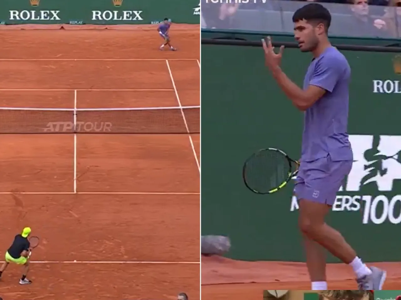 Alcaraz Unleashes Jaw-Dropping Backhand Winner Down the Line
