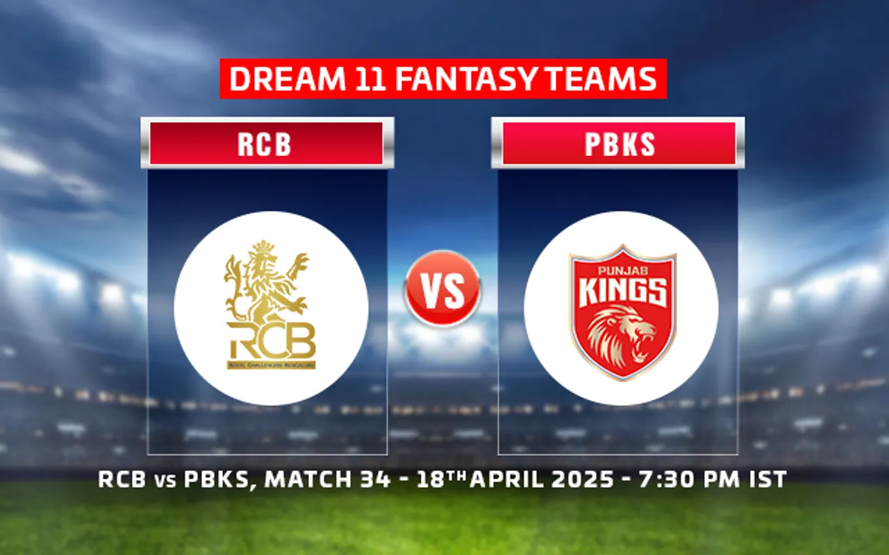 RCB vs PBKS: Dream 11 