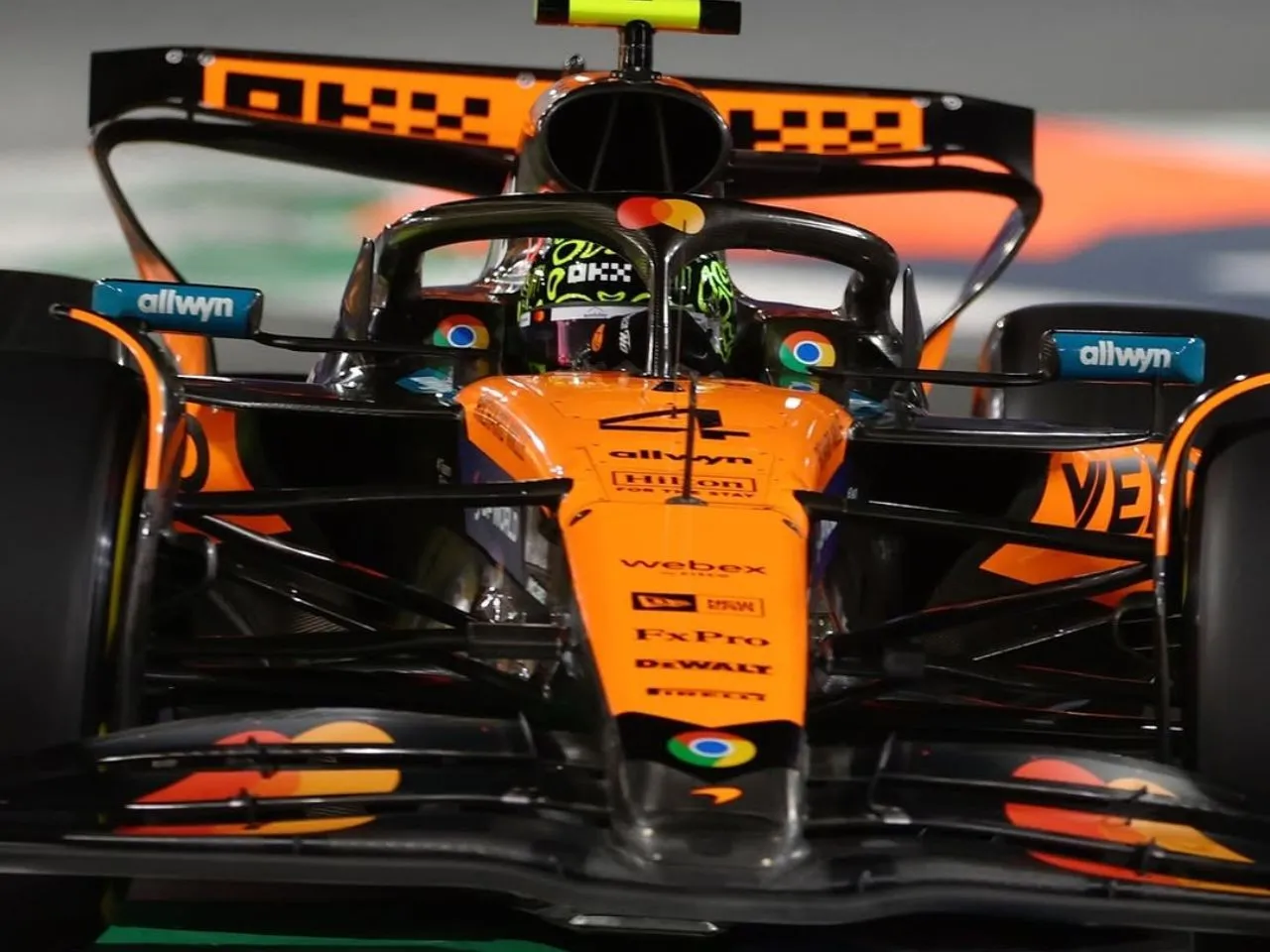 Lando Norris leads the FP2 session in F1 2025 Saudi Arabia GP