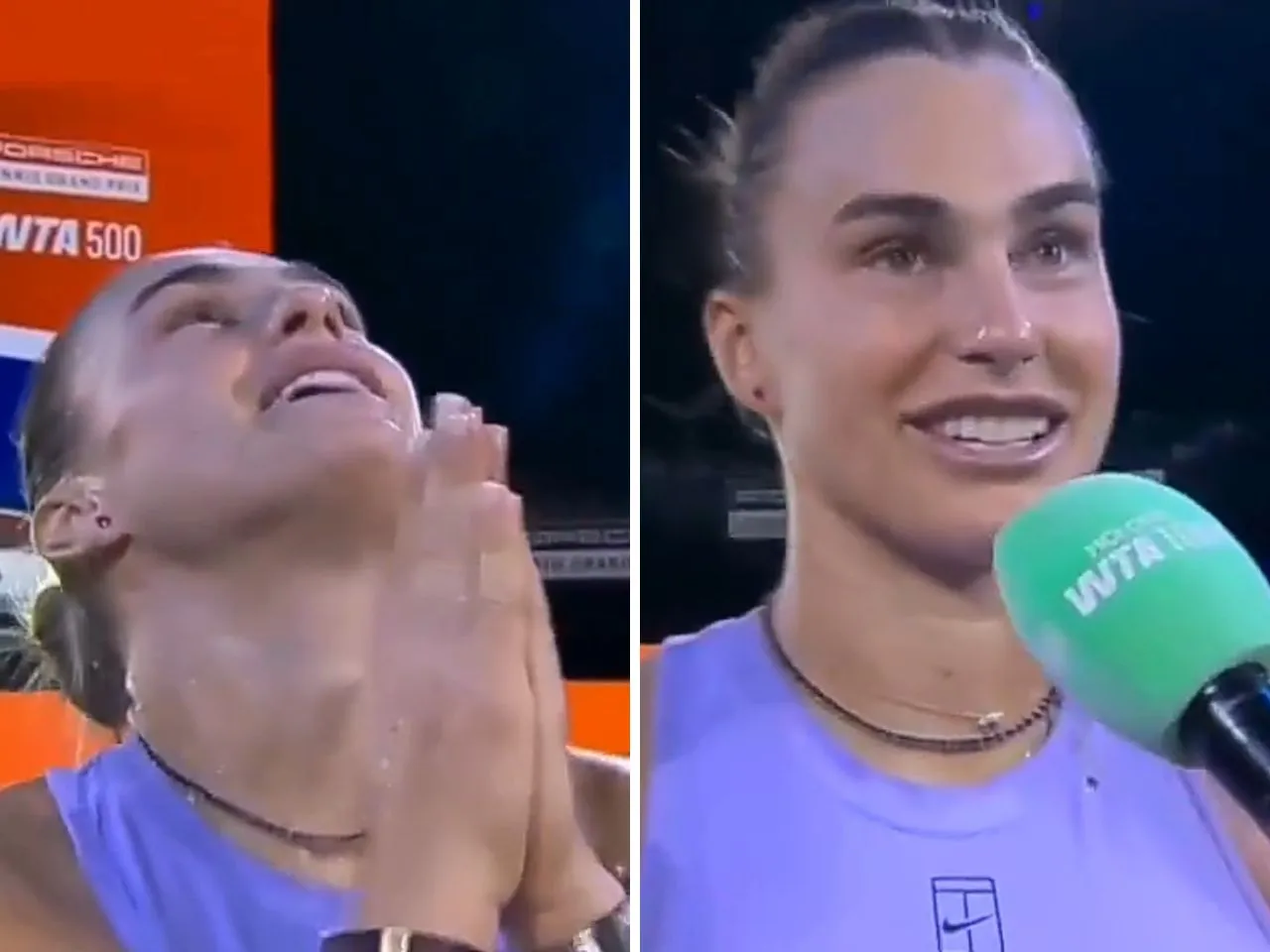 Aryna Sabalenka Jokingly Pleads With Jelena Ostapenka