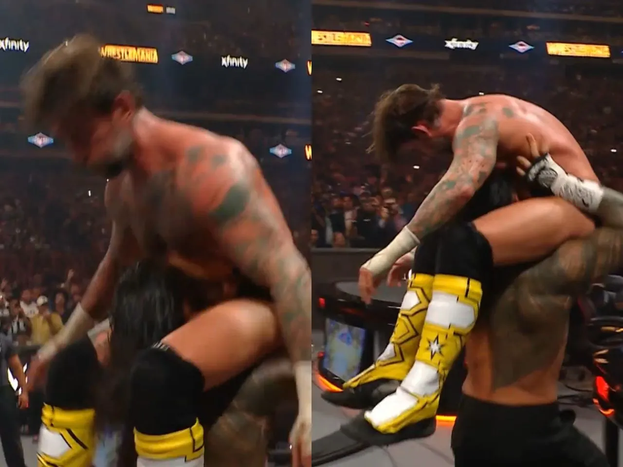 Roman Reigns' Shield tease on CM Punk at WrestleMania 41