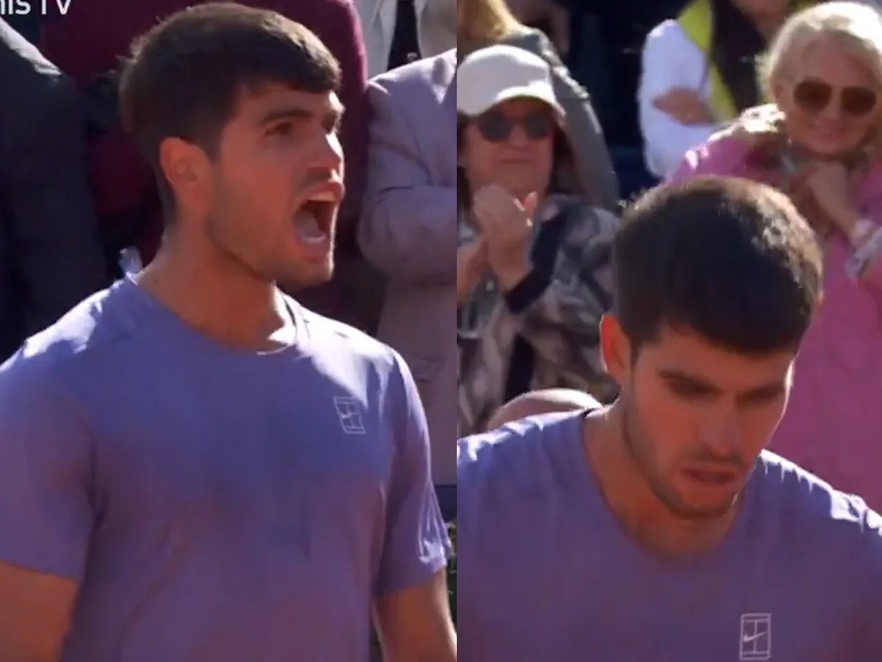 Carlos Alcaraz on his strange gesture