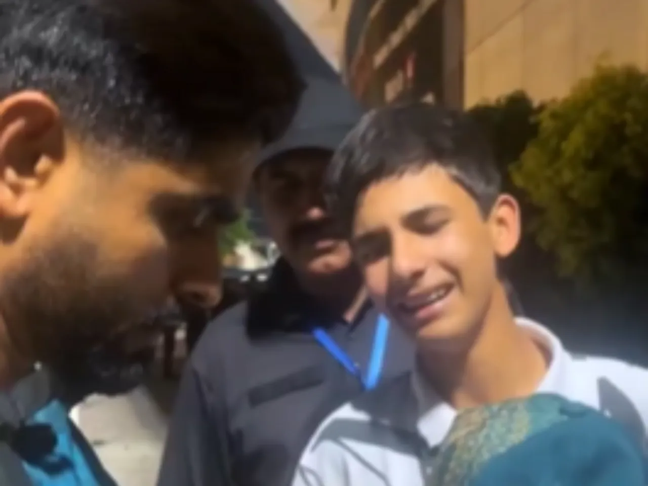 Babar Azam with his young fan