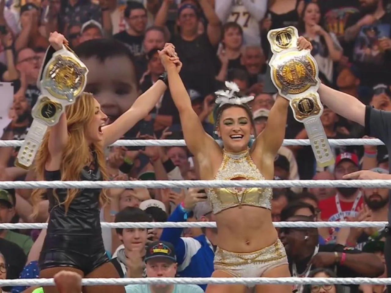 Lyra Valkyria and Becky Lynch