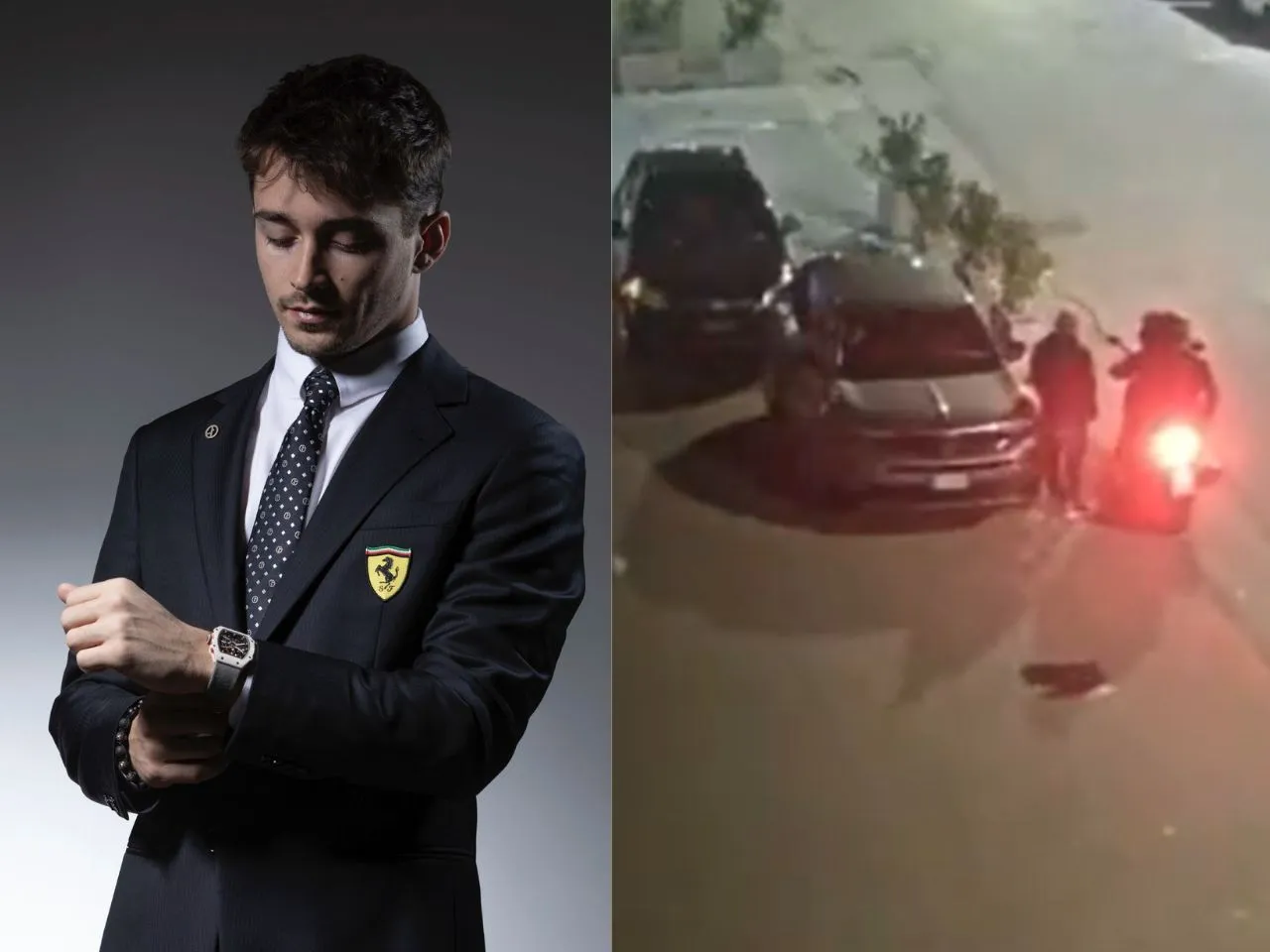 Charles Leclerc chasing Thieves