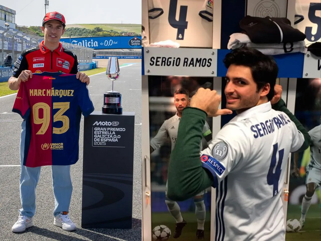Marc Marquez vs Carlos Sainz Battle for El Clasico