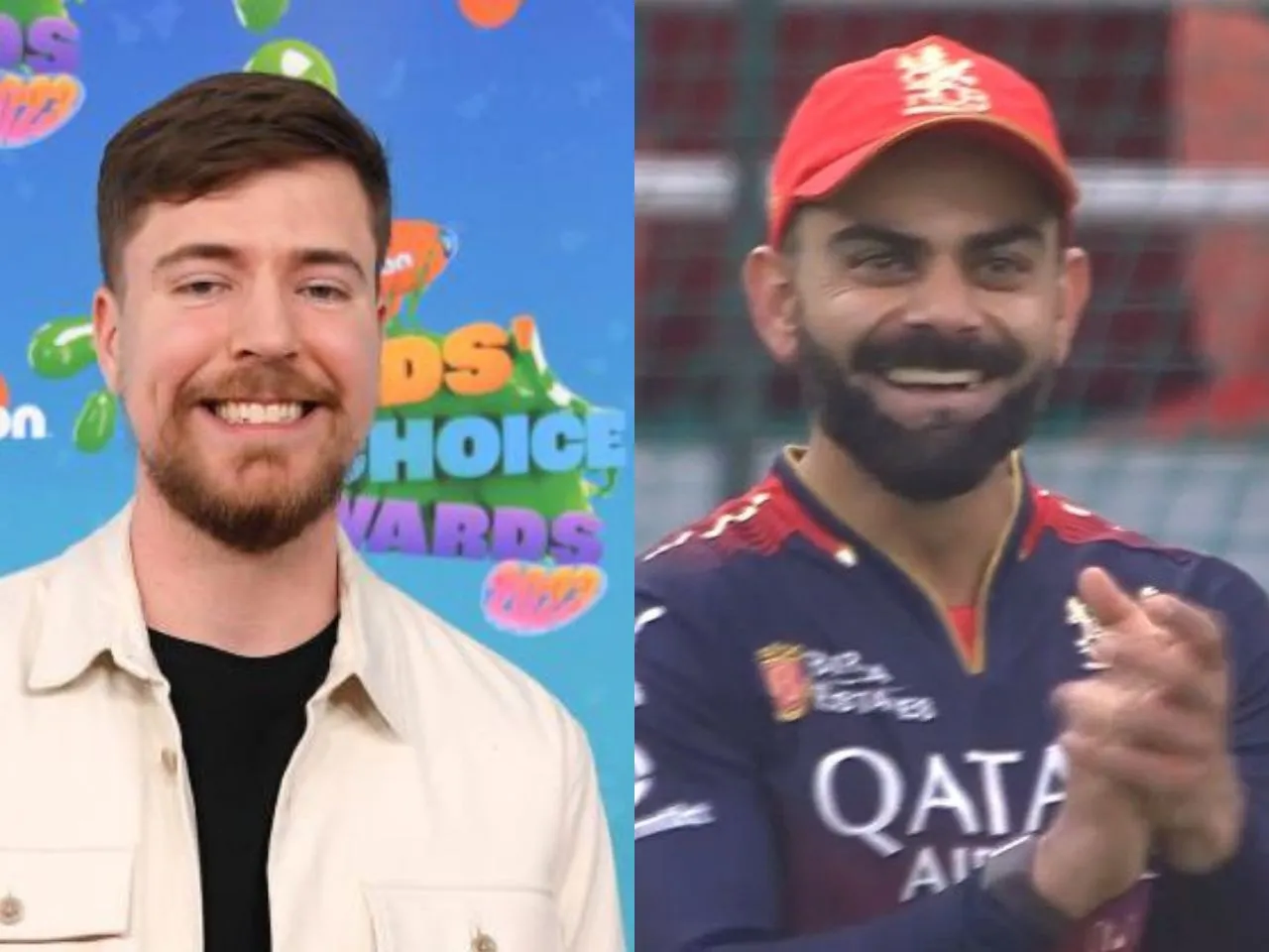 Mr Beast and Virat Kohli