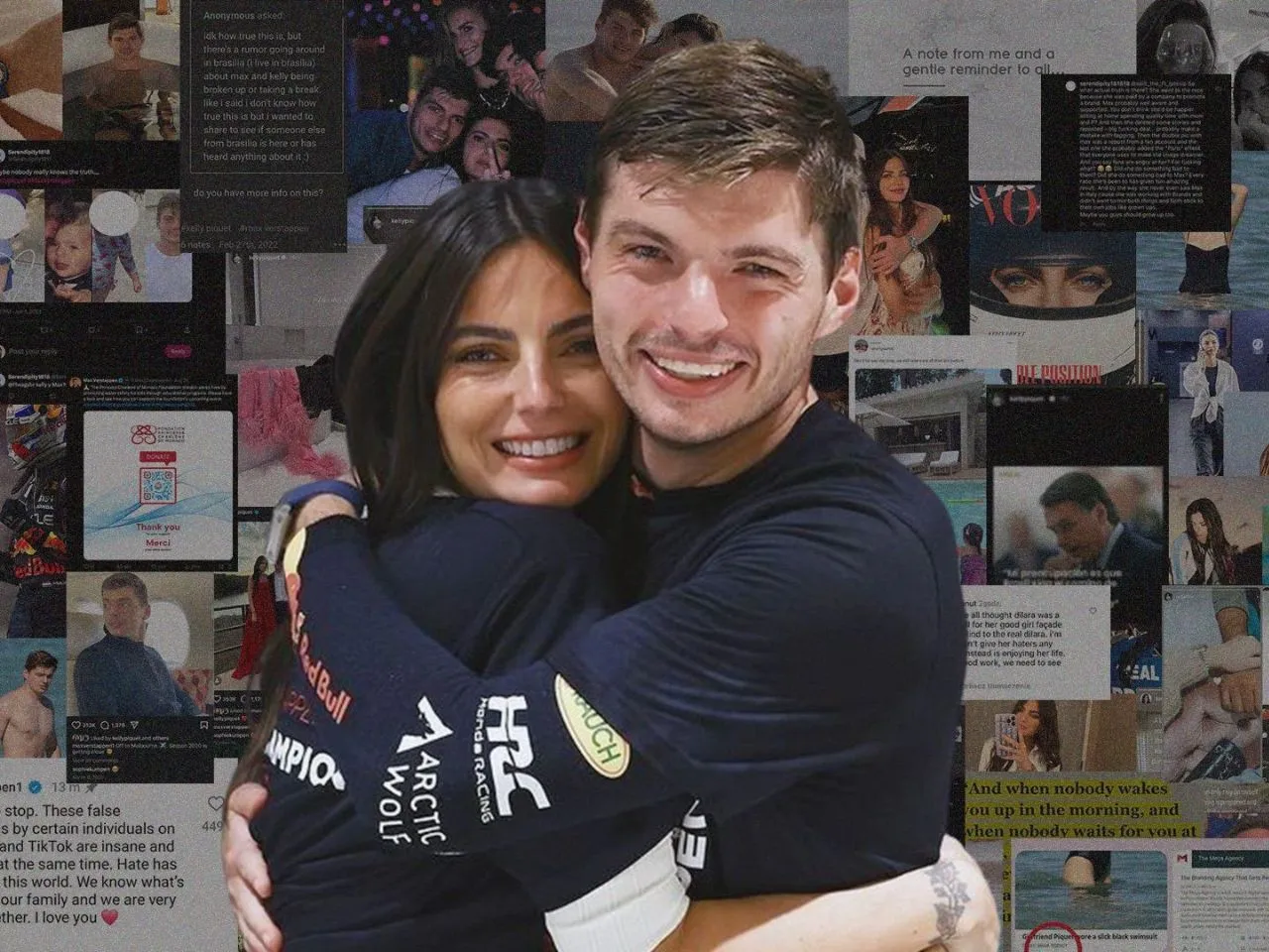 Max Verstappen and Kelly Baby 