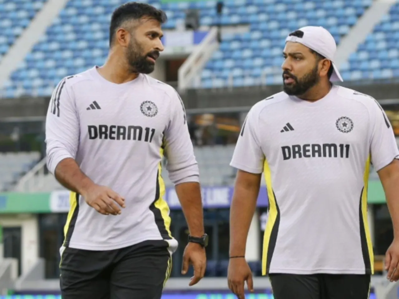 Abhishek Nayar and Rohit Sharma 