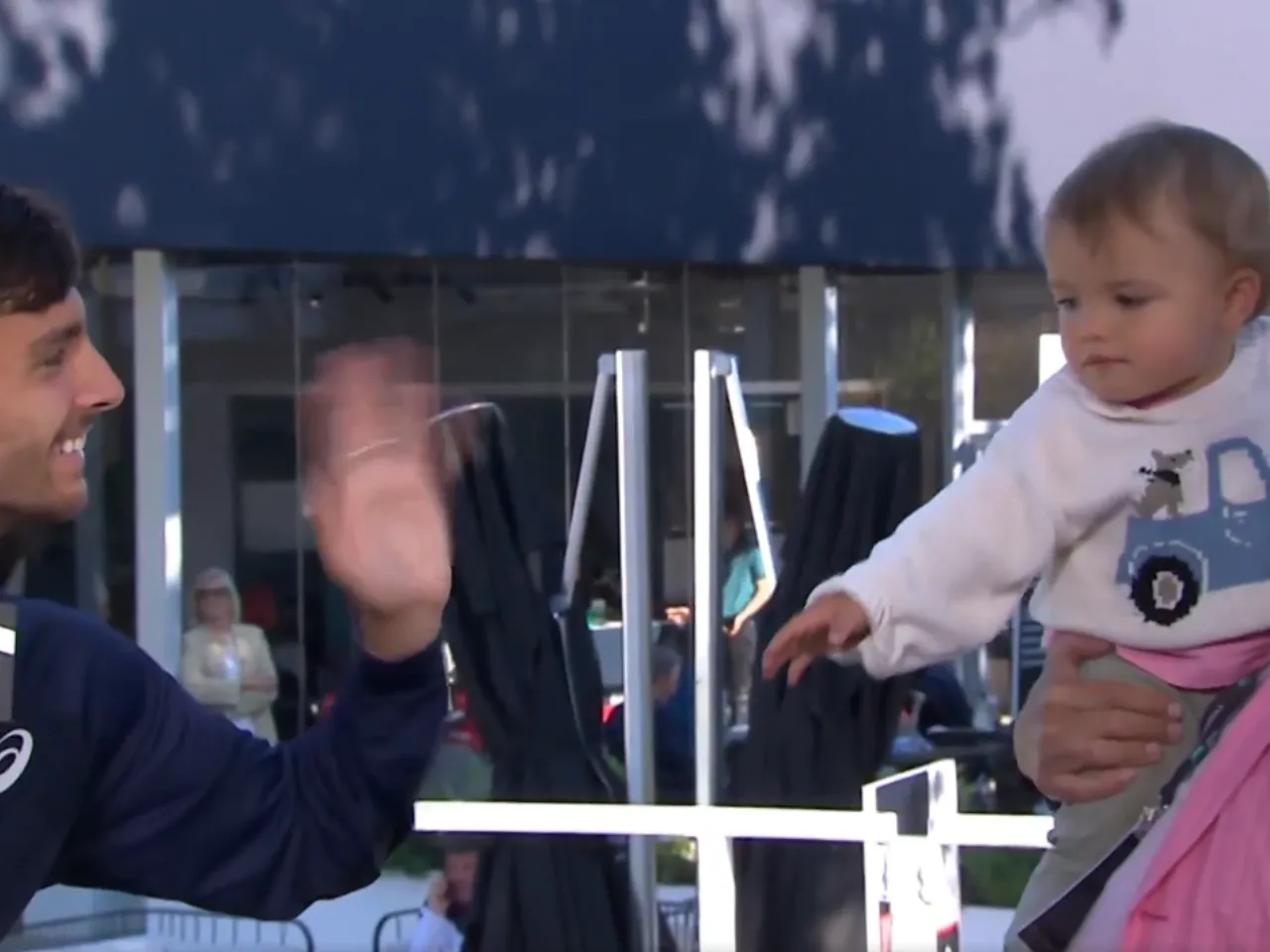 Lorenzo Musetti’s Son Ludovico Makes Surprise Appearance