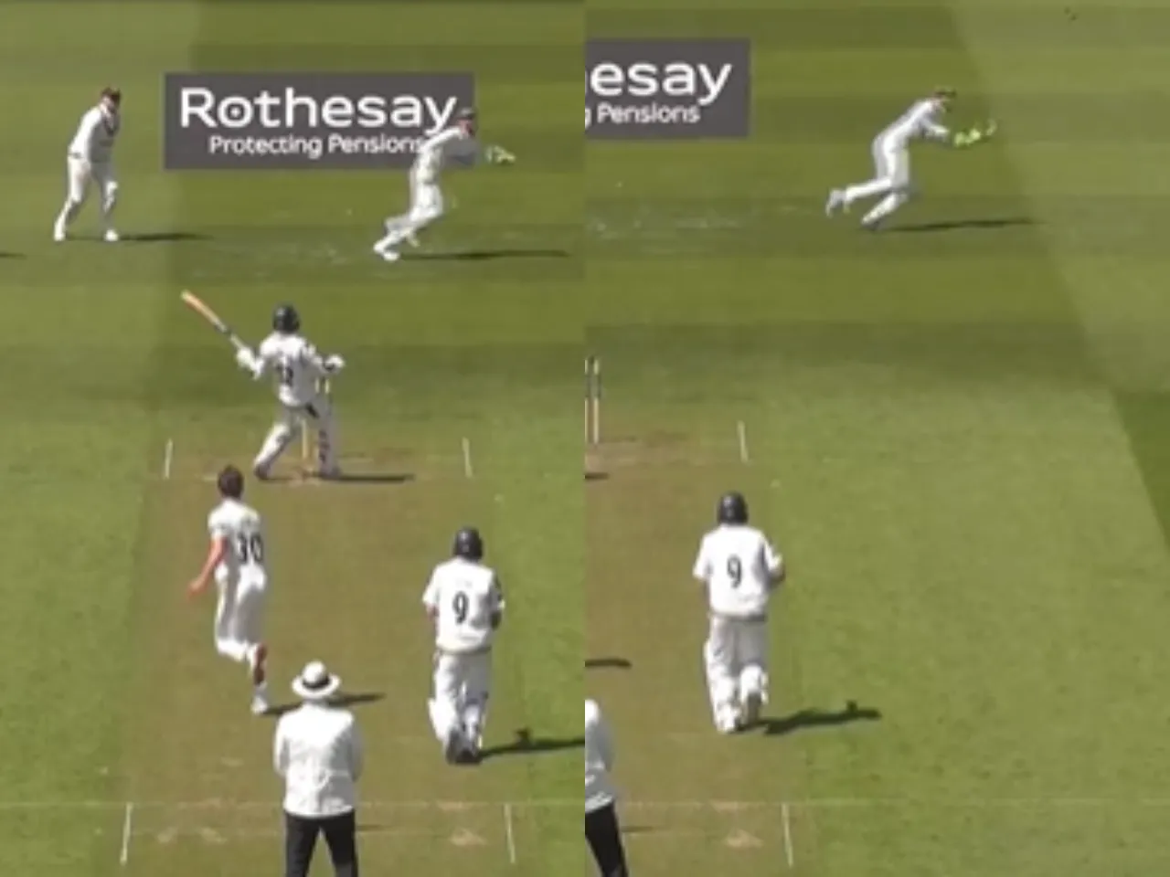 Ben Foakes takes stunning catch to dismiss Yorkshire's James Tattersall 