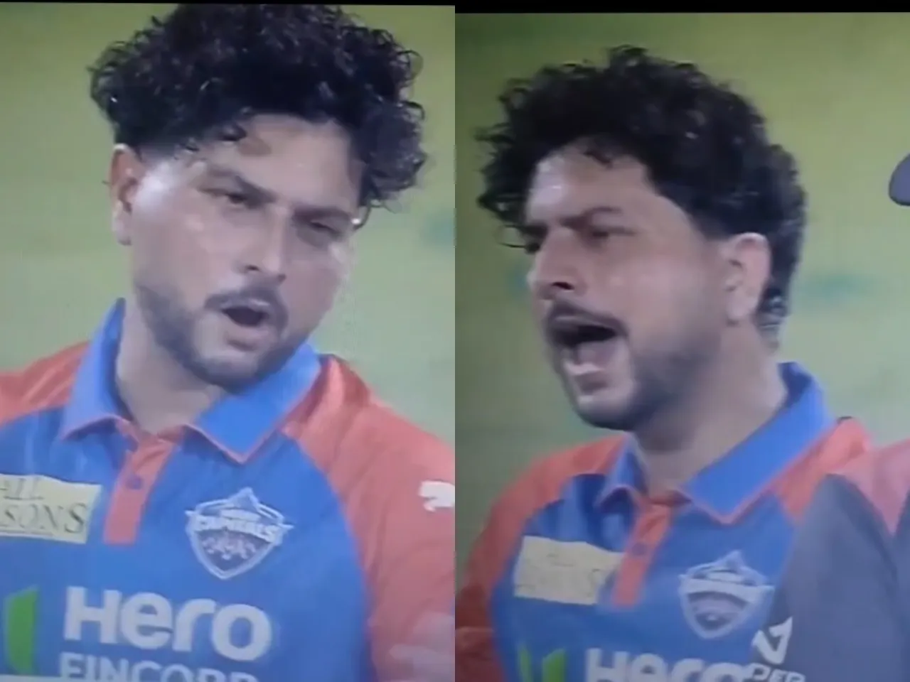 Kuldeep Yadav in heated argument with umpire 
