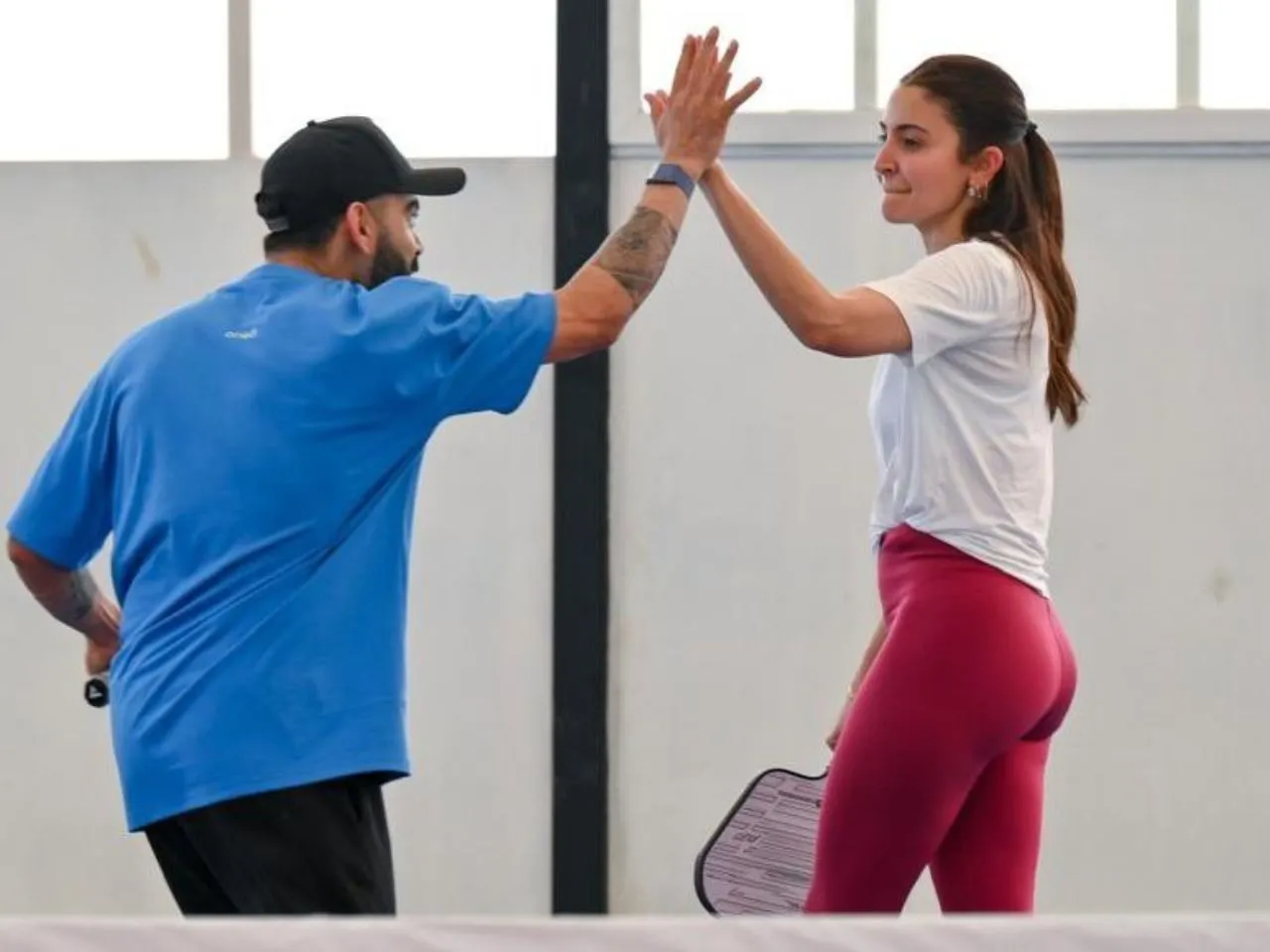 Virat Kohli and Anushka Sharma play pickleball