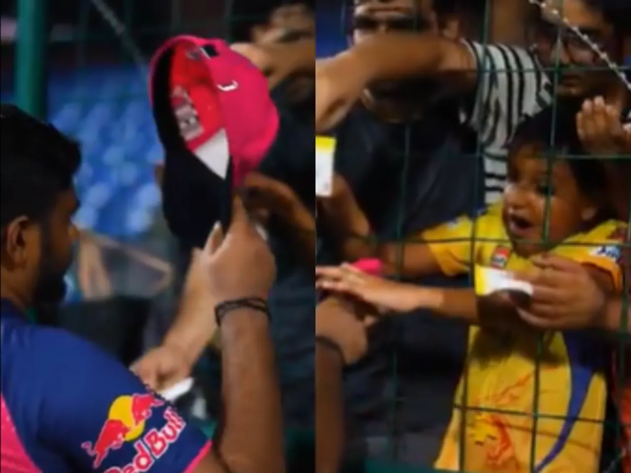 Sanju Samson gifts his cap to a young fan 