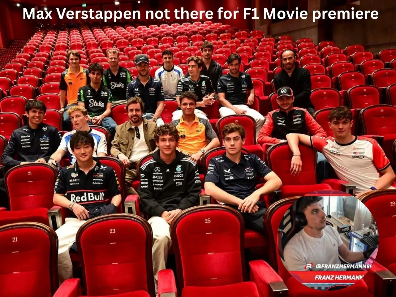 Max Verstappen misses F1 movie premiere and live streams iRacing
