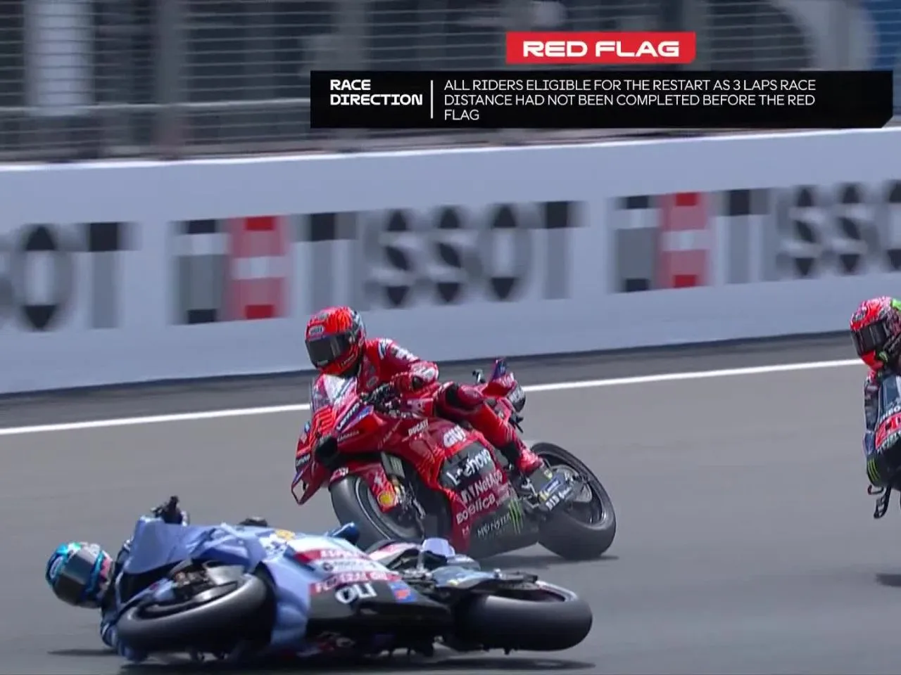 Alex Marqeuz Crash at British MotoGP