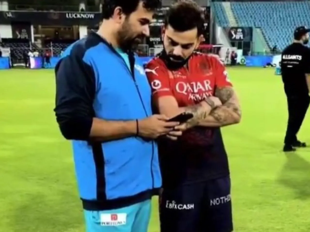 Zaheer Khan and Virat Kohli