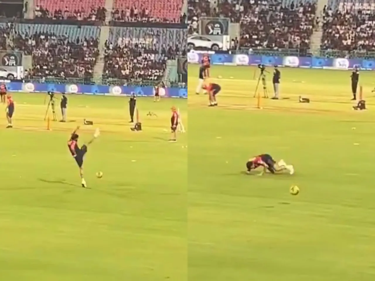 Virat Kohli missed a kick