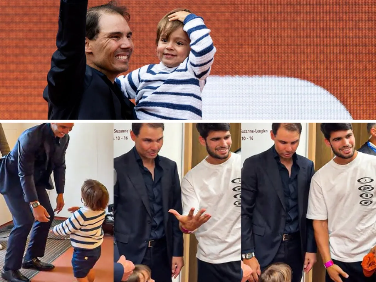 Rafael Nadal’s Son and Carlos Alcaraz’s Playful Interaction 