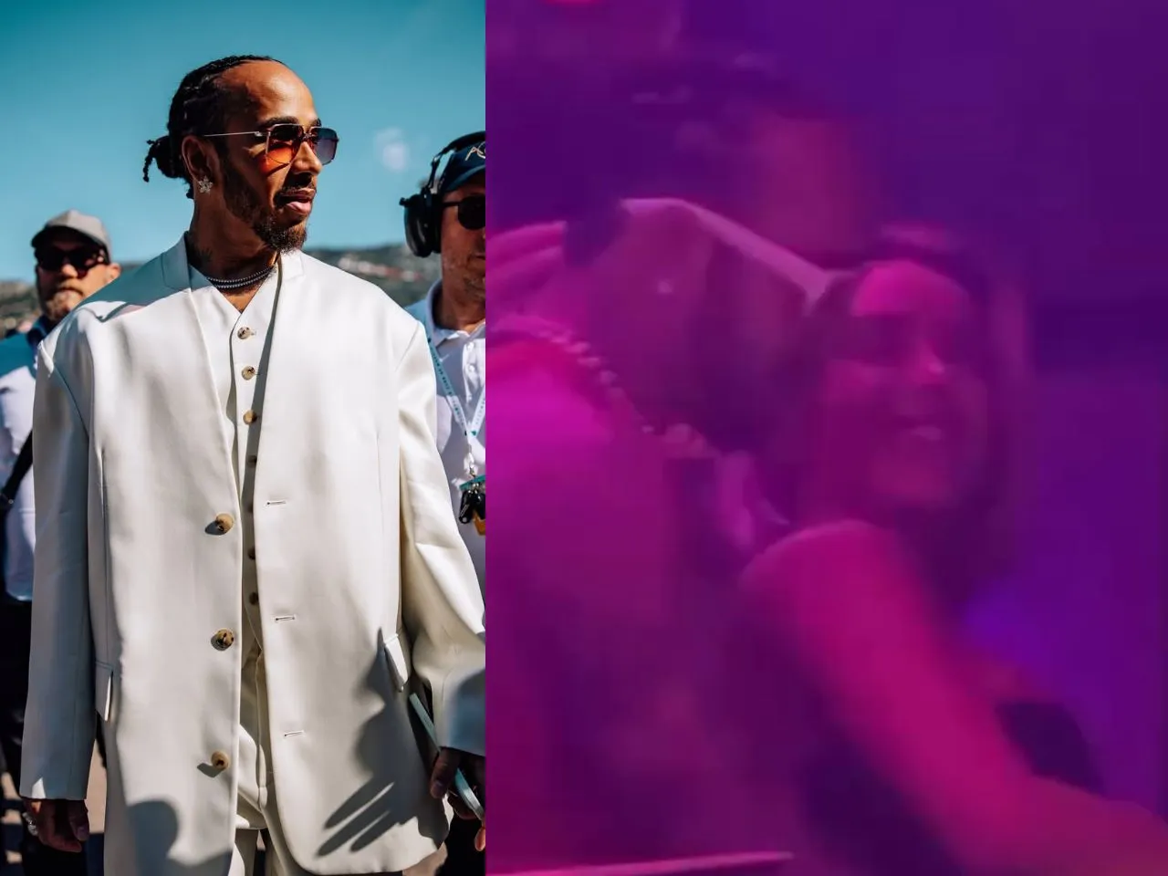 Lewis Hamilton partying with unknown girl in Monaco