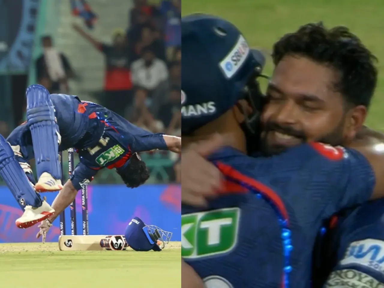 Rishabh Pant celebrates his century against RCB with special 'front flip' celebration