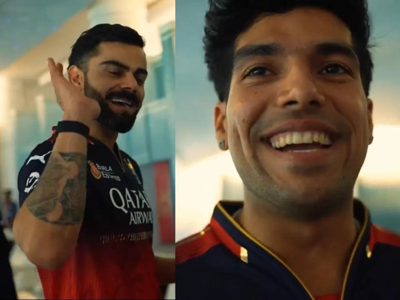 Virat Kohli and Swastik Chikara 